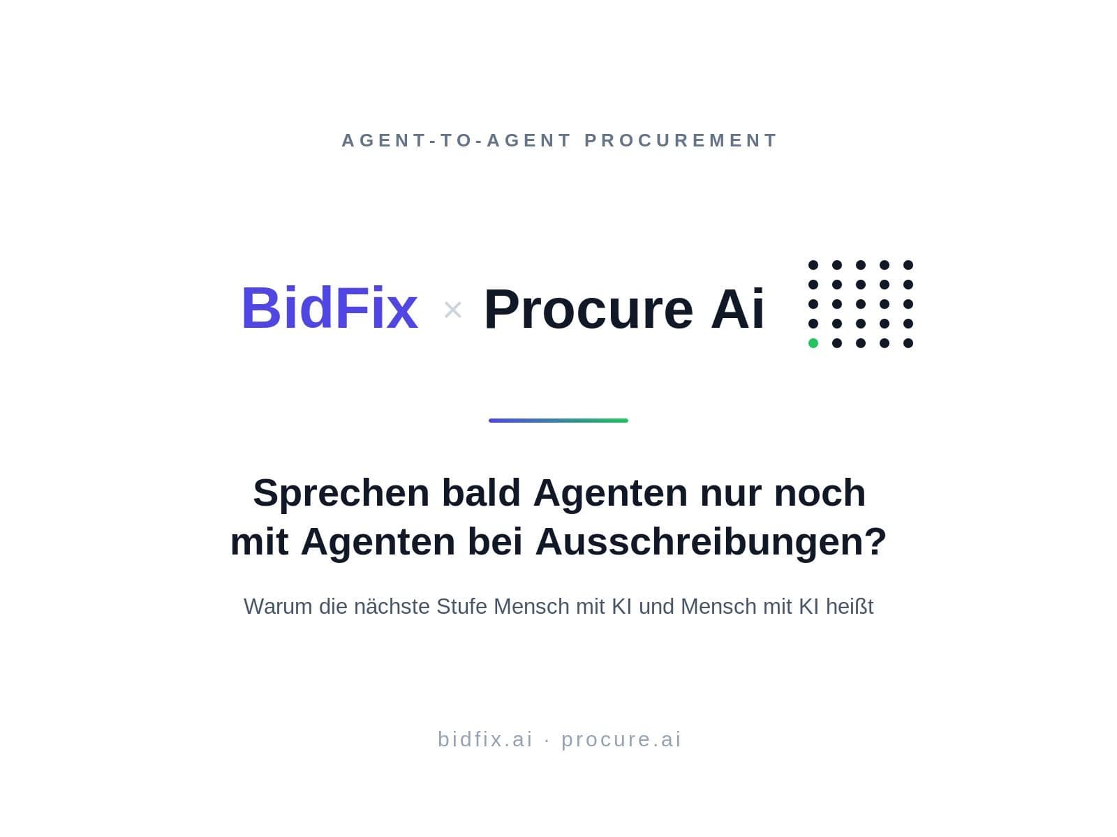 Verhandeln bald KI-Agenten unsere Ausschreibungen?